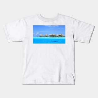 Overwater bungalows - Bora Bora Kids T-Shirt